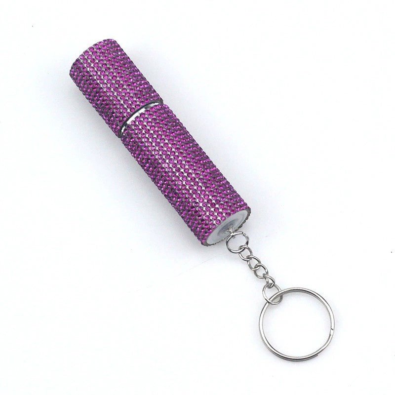 Flacon de Parfum Portable à Vaporisateur, Orné de Diamants, Design Élégant - IVOIRART.COM