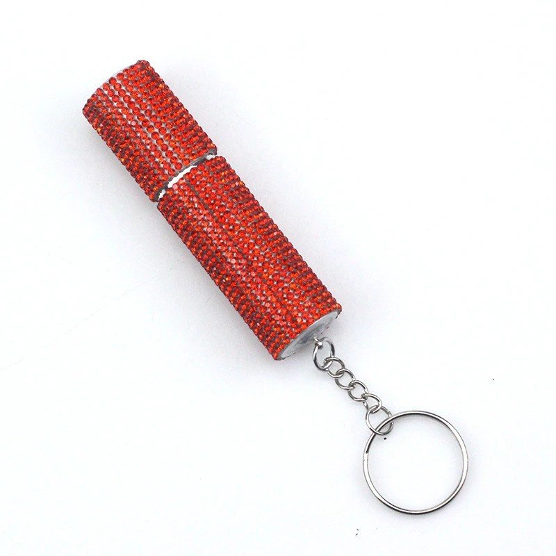 Flacon de Parfum Portable à Vaporisateur, Orné de Diamants, Design Élégant - IVOIRART.COM