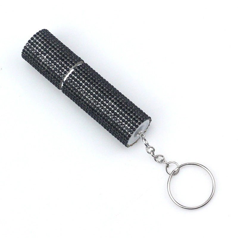 Flacon de Parfum Portable à Vaporisateur, Orné de Diamants, Design Élégant - IVOIRART.COM