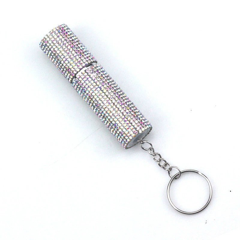 Flacon de Parfum Portable à Vaporisateur, Orné de Diamants, Design Élégant - IVOIRART.COM