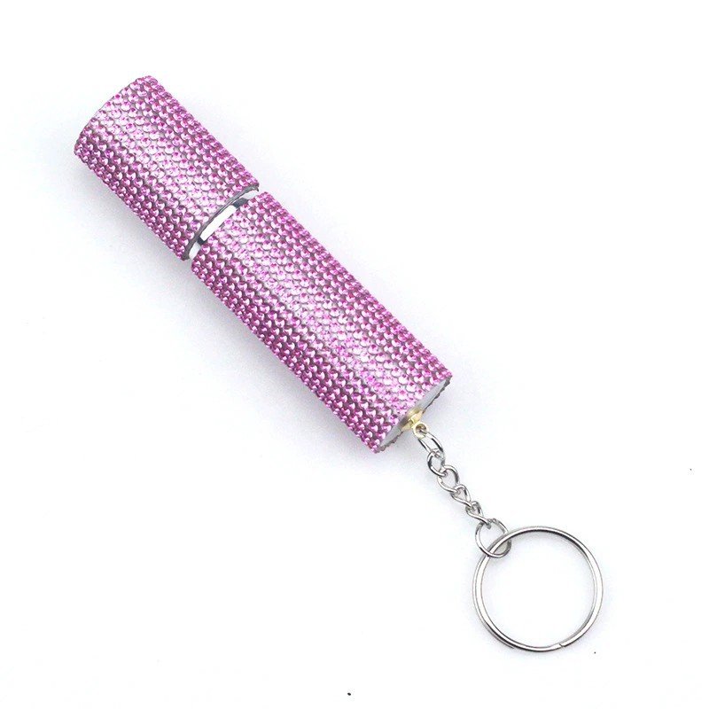 Flacon de Parfum Portable à Vaporisateur, Orné de Diamants, Design Élégant - IVOIRART.COM