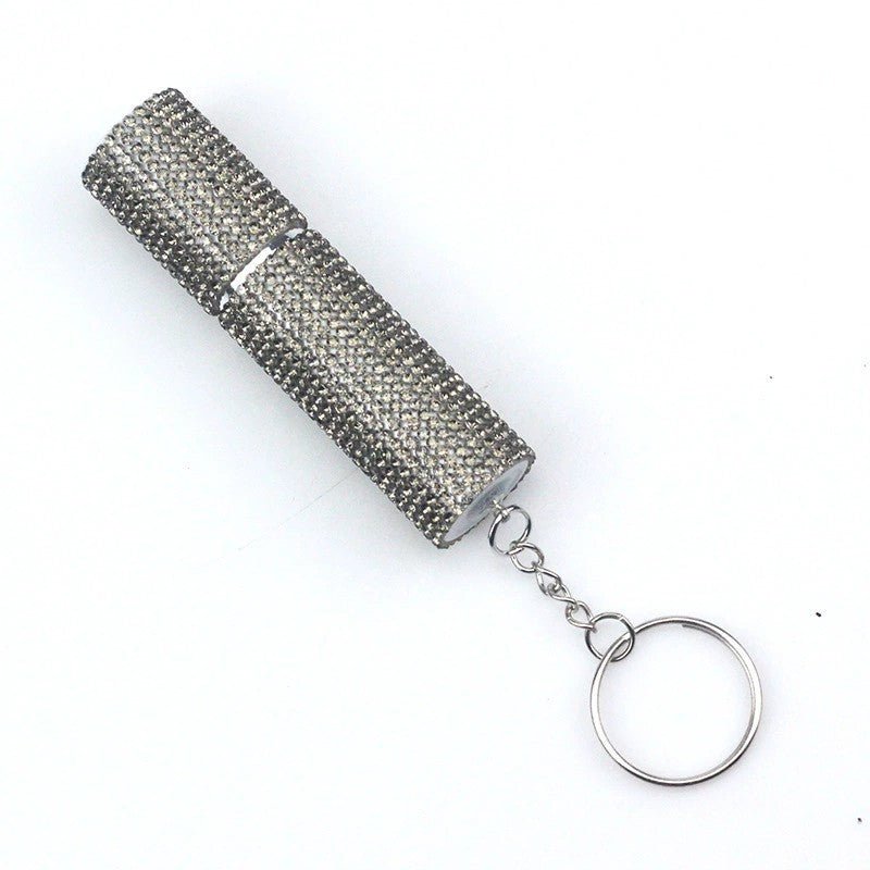 Flacon de Parfum Portable à Vaporisateur, Orné de Diamants, Design Élégant - IVOIRART.COM