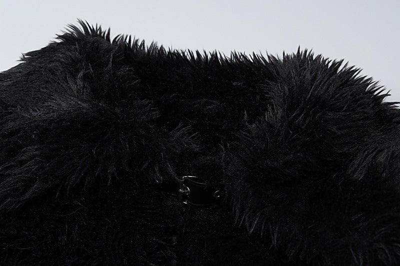 Fluffy Woolen Leather Ring Top Hot Girl Loose - IVOIRART.COM