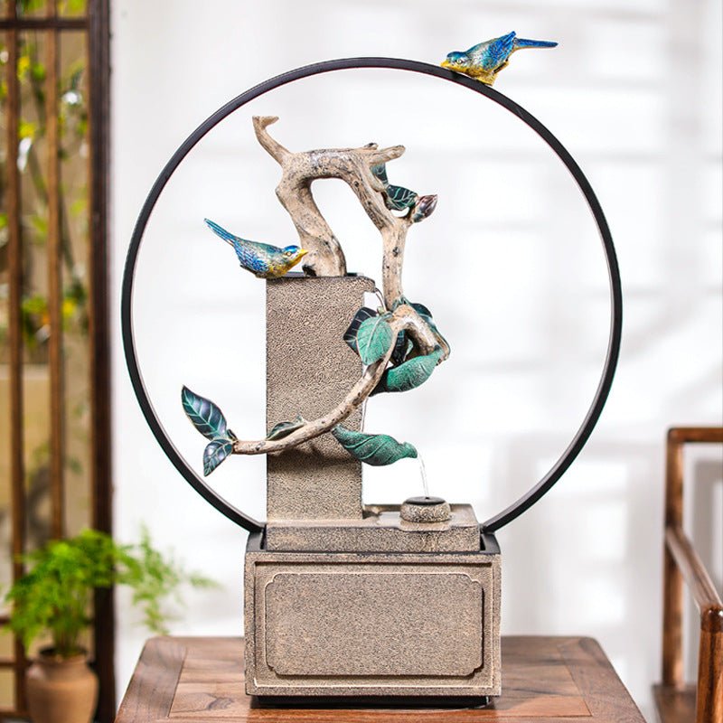 Fontaine d'eau décorative Rockery pour intérieur salon — design créatif apaisant - IVOIRART.COM