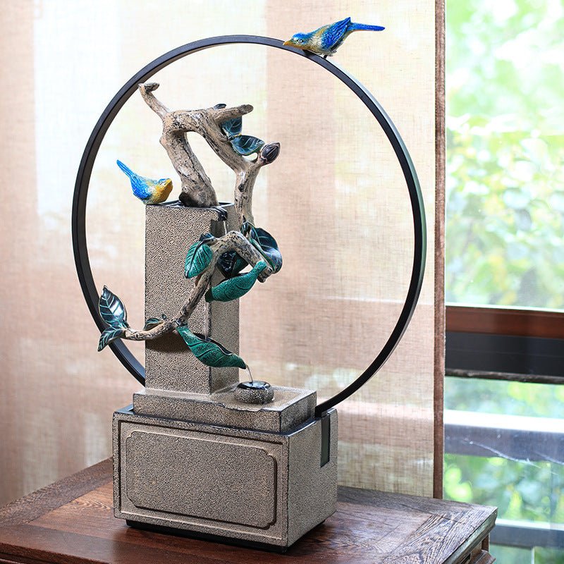 Fontaine d'eau décorative Rockery pour intérieur salon — design créatif apaisant - IVOIRART.COM