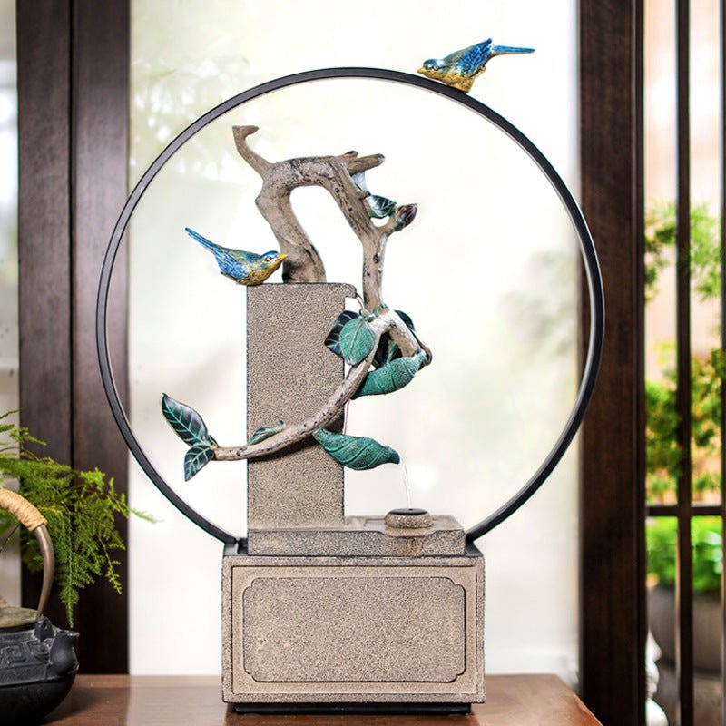 Fontaine d'eau décorative Rockery pour intérieur salon — design créatif apaisant - IVOIRART.COM