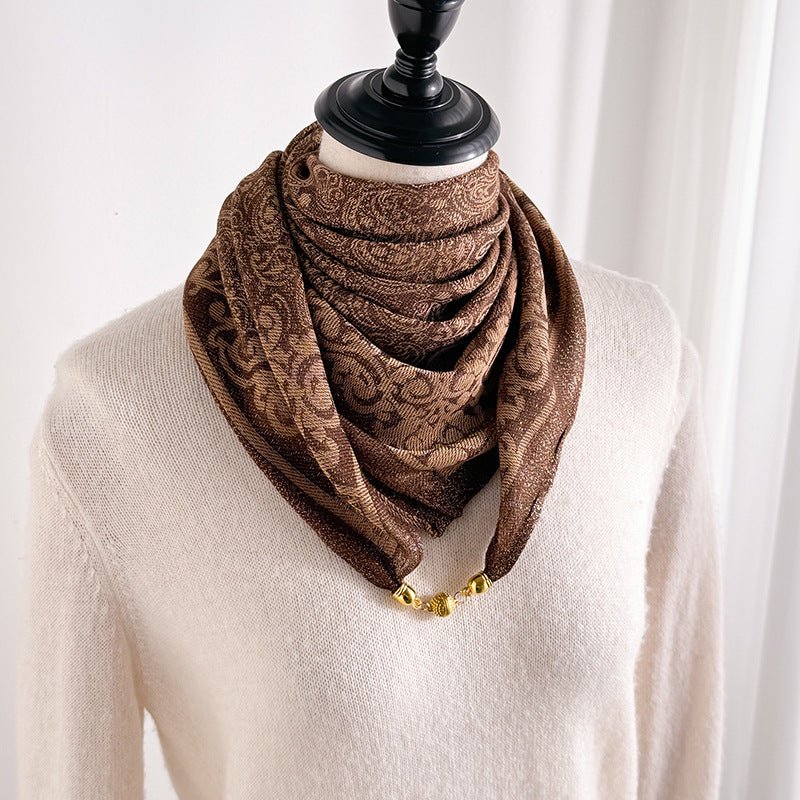 Foulard en Soie Nouvelle Collection Printemps - Automne pour Femmes Élégantes - IVOIRART.COM