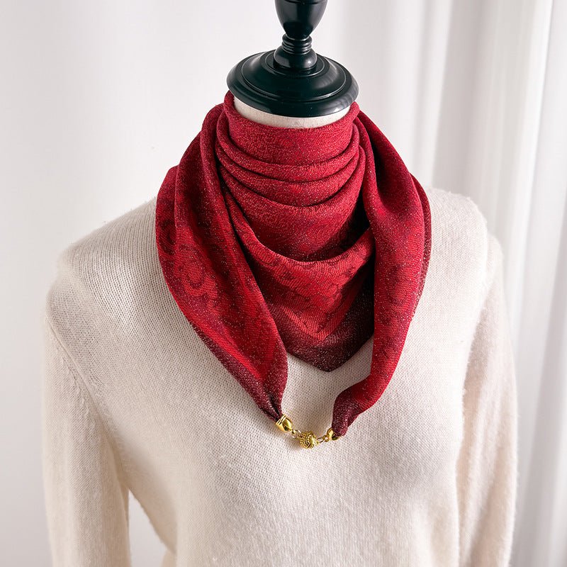 Foulard en Soie Nouvelle Collection Printemps - Automne pour Femmes Élégantes - IVOIRART.COM