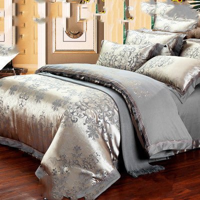 Four-piece Bed Full Cotton 1.5m1.8m Linen And Duvet Cover - IVOIRART.COM