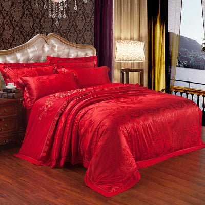Four-piece Bed Full Cotton 1.5m1.8m Linen And Duvet Cover - IVOIRART.COM