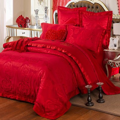 Four-piece Bed Full Cotton 1.5m1.8m Linen And Duvet Cover - IVOIRART.COM