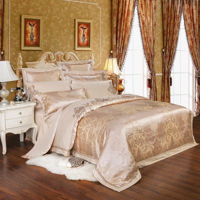Four-piece Bed Full Cotton 1.5m1.8m Linen And Duvet Cover - IVOIRART.COM
