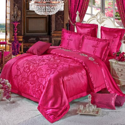Four-piece Bed Full Cotton 1.5m1.8m Linen And Duvet Cover - IVOIRART.COM
