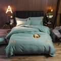 Four-piece Brushed Winter Soft Nude Sleeping Nordic Style Sheets And Duvet Cover Bedding - IVOIRART.COM