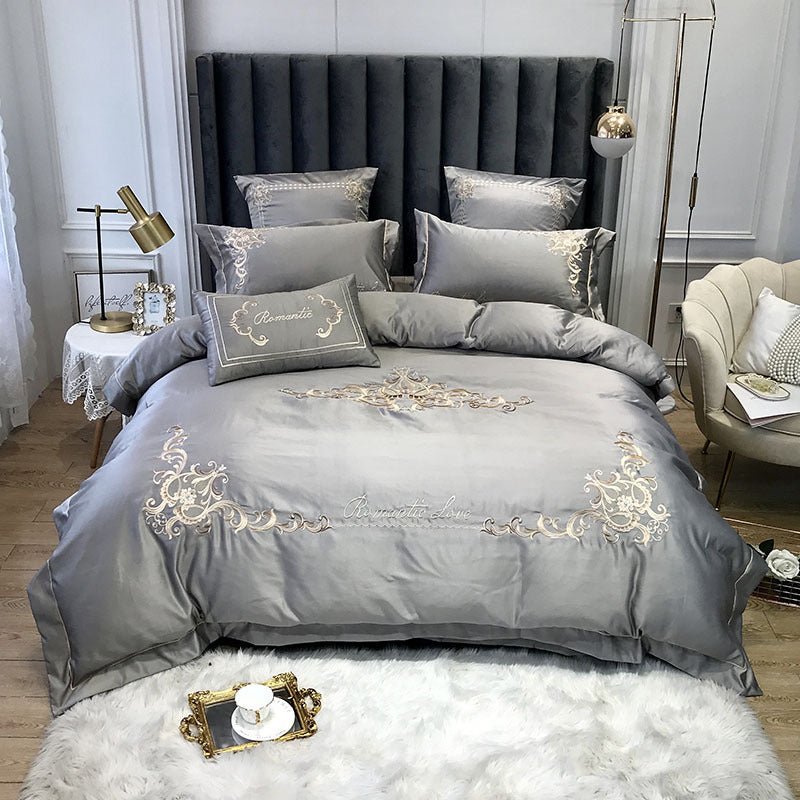 Four-Piece Cotton Bedding Ice Silk Summer European Style - IVOIRART.COM