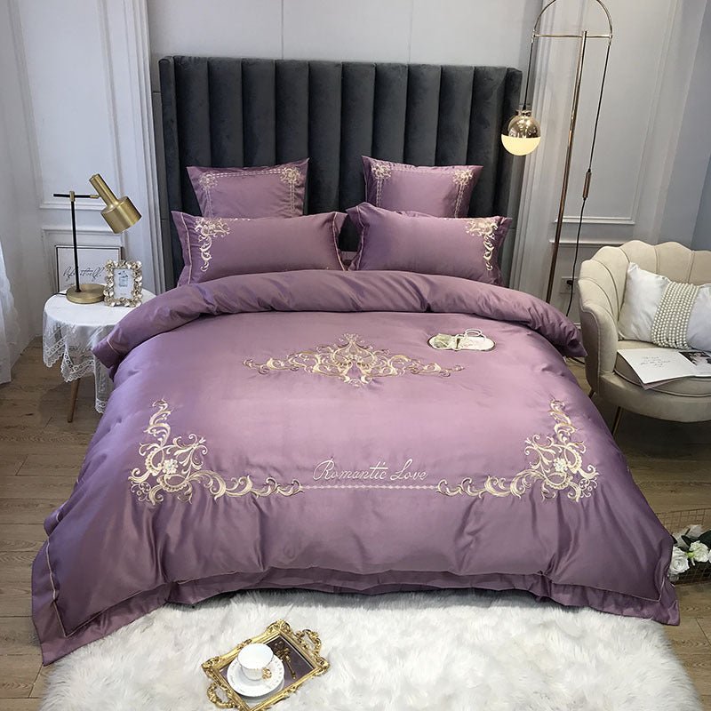 Four-Piece Cotton Bedding Ice Silk Summer European Style - IVOIRART.COM