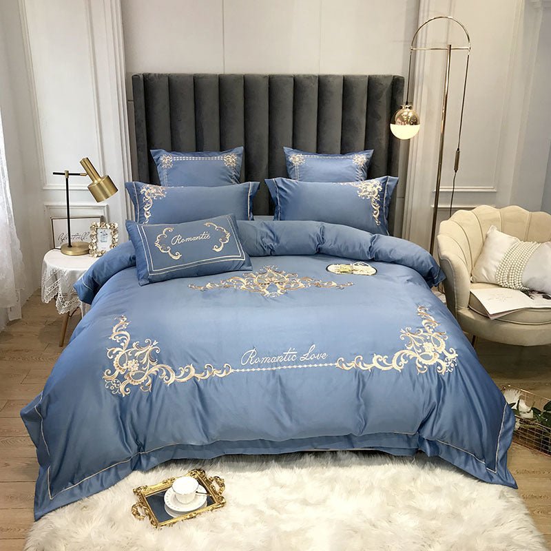 Four-Piece Cotton Bedding Ice Silk Summer European Style - IVOIRART.COM