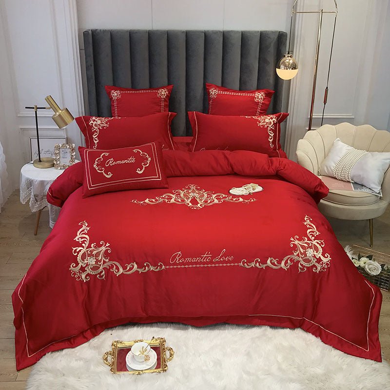 Four-Piece Cotton Bedding Ice Silk Summer European Style - IVOIRART.COM