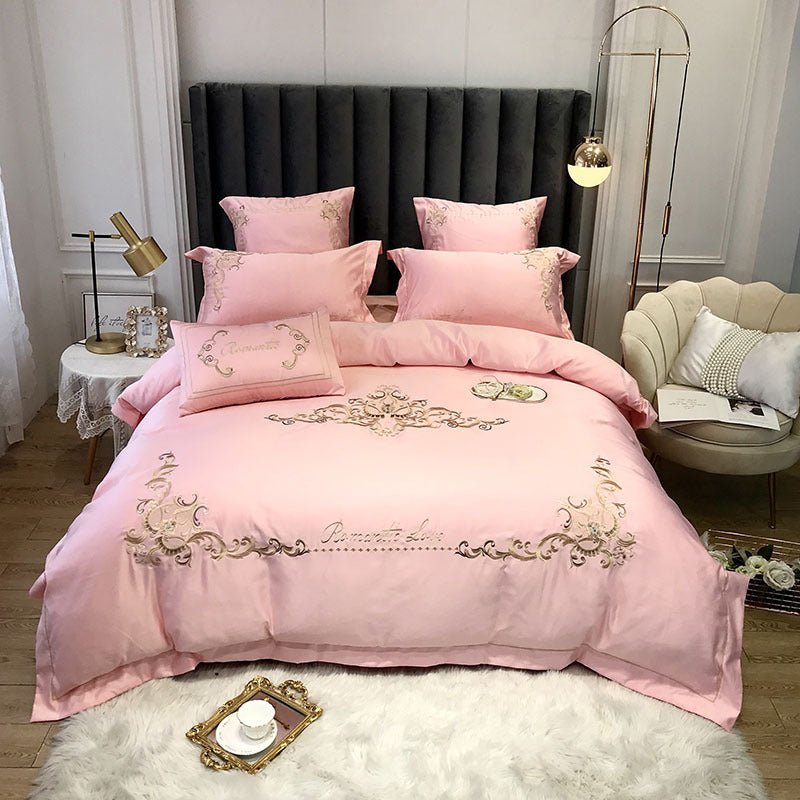 Four-Piece Cotton Bedding Ice Silk Summer European Style - IVOIRART.COM