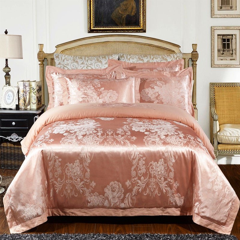 Four sets of embroidery silk and cotton jacquard - IVOIRART.COM