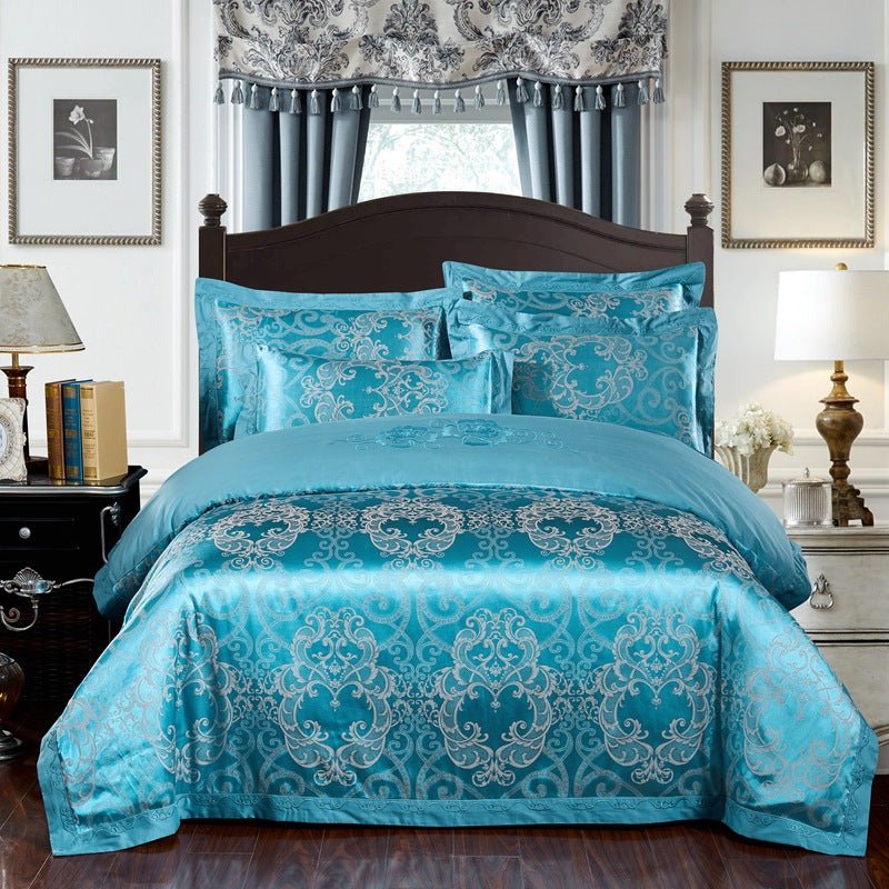 Four sets of embroidery silk and cotton jacquard - IVOIRART.COM