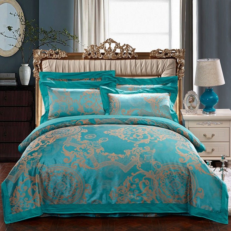 Four sets of embroidery silk and cotton jacquard - IVOIRART.COM