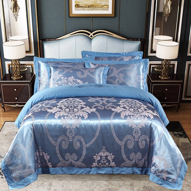 Four sets of embroidery silk and cotton jacquard - IVOIRART.COM