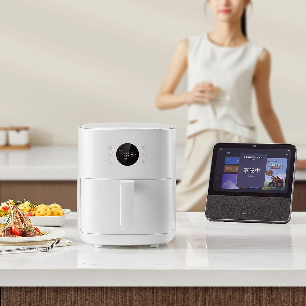 Friteuse à air 4,5L intelligente multifonctionnelle 1200W, intérieur en alliage. - IVOIRART.COM