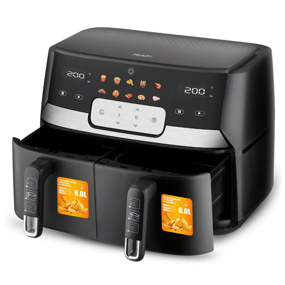 Friteuse à air double paroi européenne 1700 W grande capacité supérieure à 6 L - IVOIRART.COM