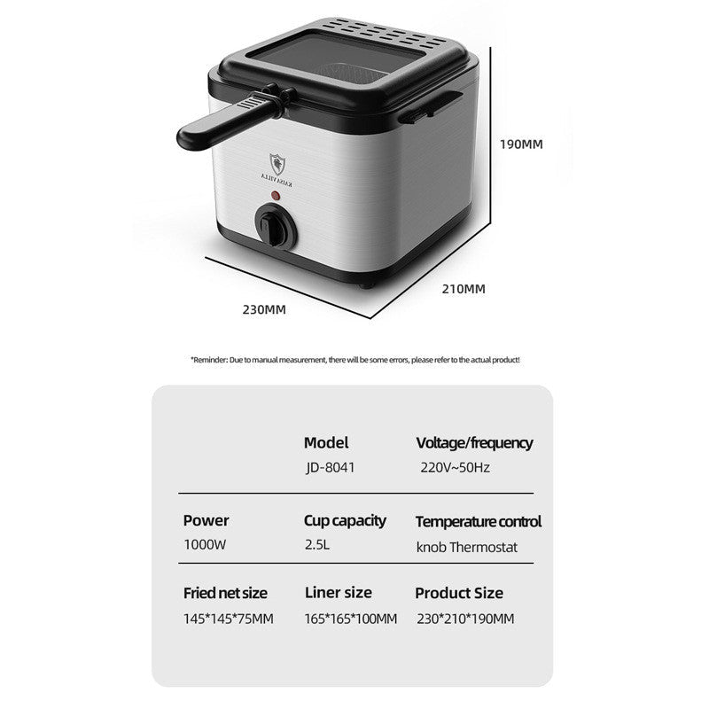 Friteuse Électrique Multifonctionnelle Visuelle pour Brochettes et Frites Maison - IVOIRART.COM