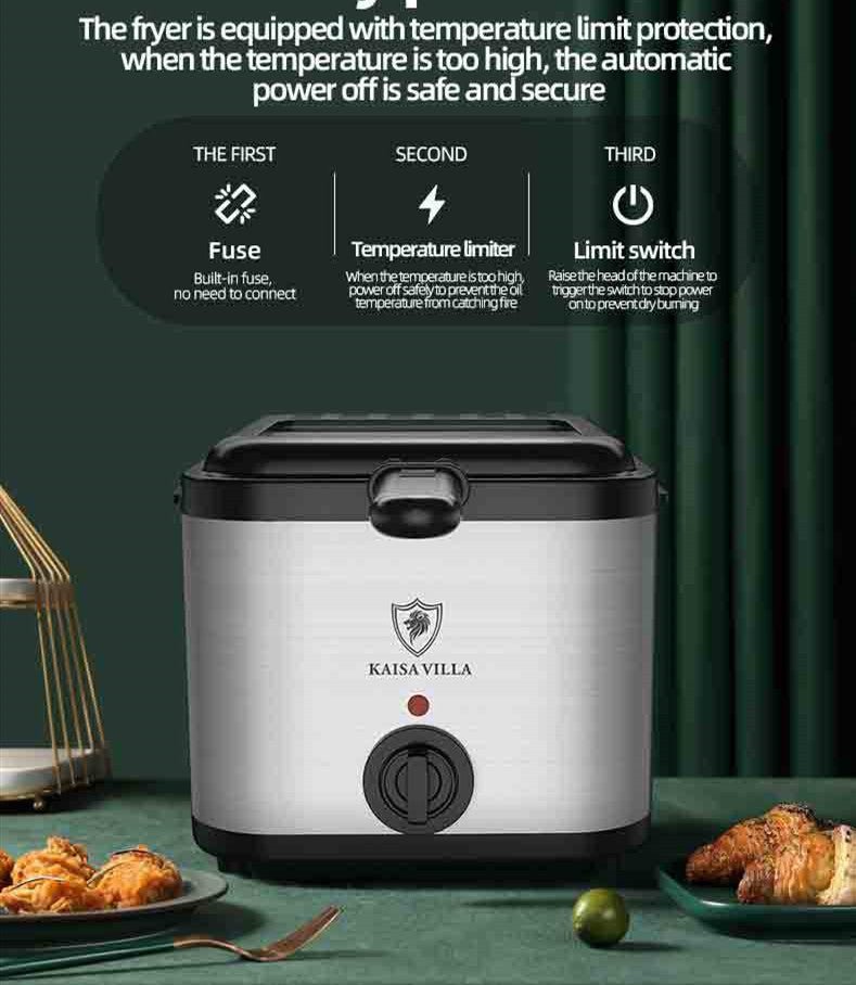 Friteuse Électrique Multifonctionnelle Visuelle pour Brochettes et Frites Maison - IVOIRART.COM