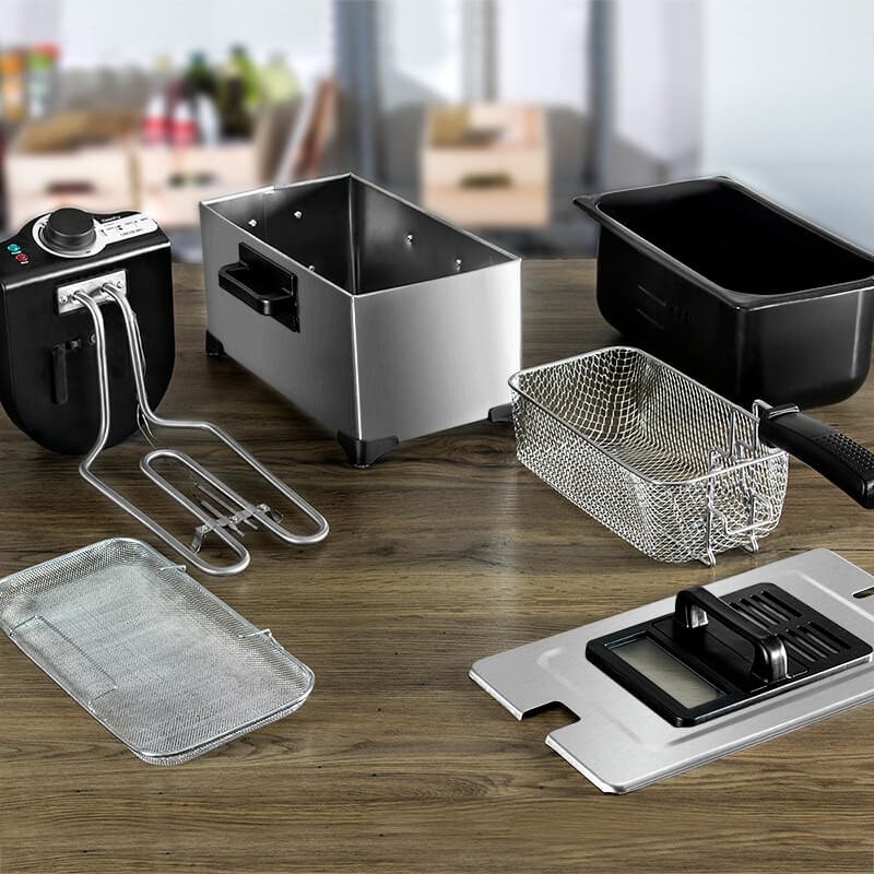 Friteuse électromécanique domestique 3L pour frites croustillantes rapide - IVOIRART.COM