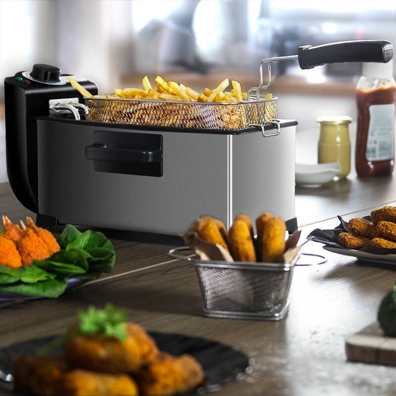 Friteuse électromécanique domestique 3L pour frites croustillantes rapide - IVOIRART.COM