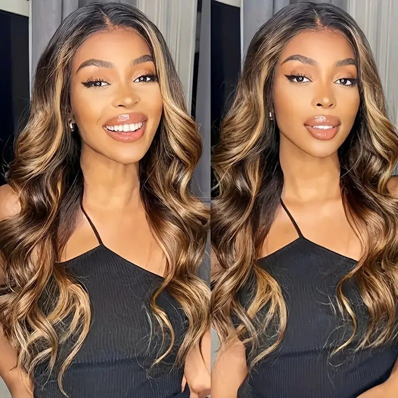 Front Lace Fashion Wavy Long Curly Hair Women's Wig 24-32in Fibre Haute Temp Pro - IVOIRART.COM