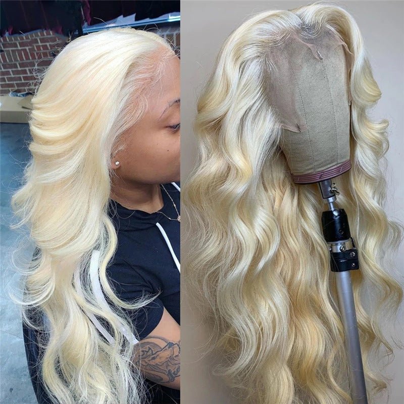 Front Lace Fashion Wavy Long Curly Hair Women's Wig 24-32in Fibre Haute Temp Pro - IVOIRART.COM