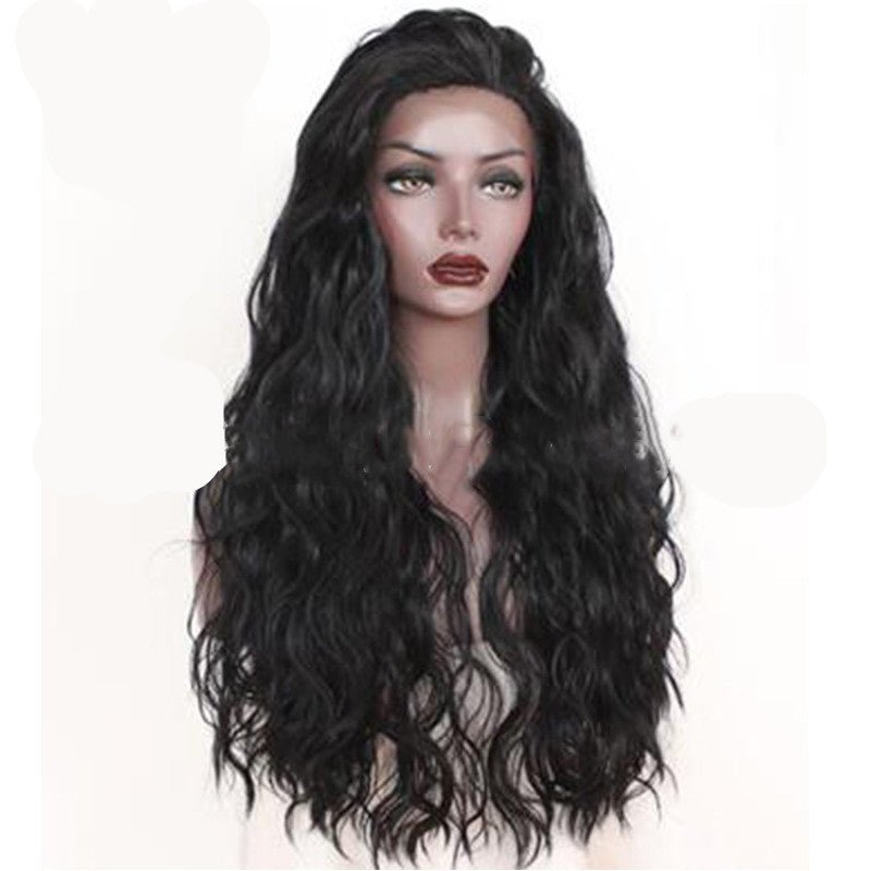 Front lace synthetic long curly hair - IVOIRART.COM