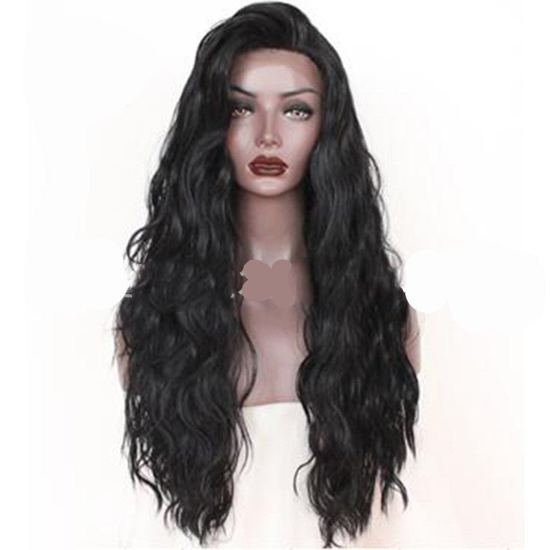 Front lace synthetic long curly hair - IVOIRART.COM