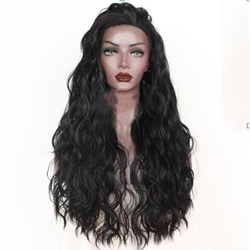 Front lace synthetic long curly hair - IVOIRART.COM