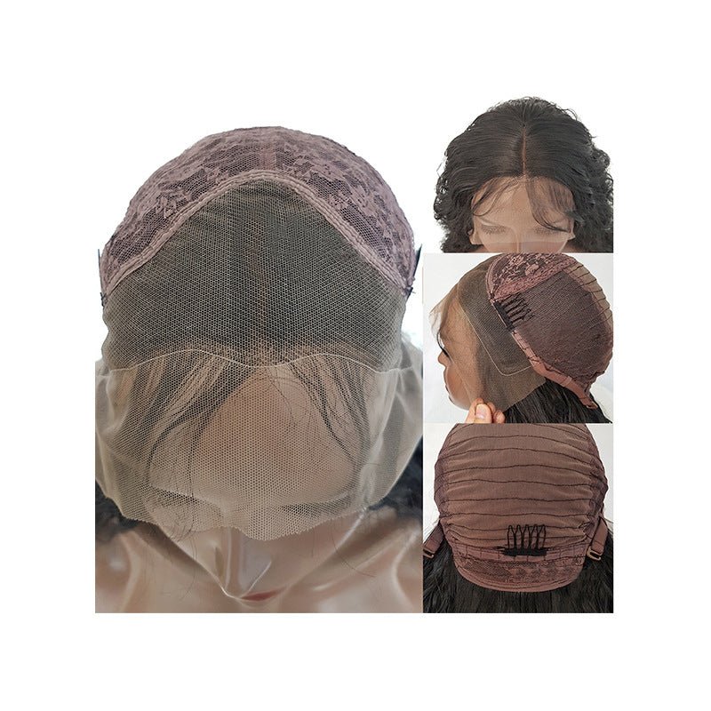Front lace synthetic long curly hair - IVOIRART.COM