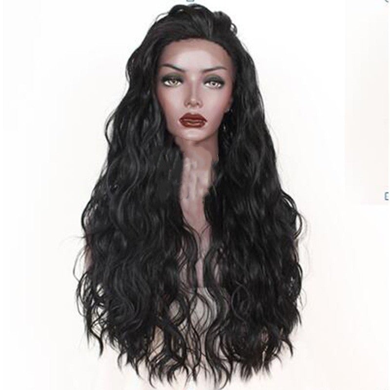 Front lace synthetic long curly hair - IVOIRART.COM