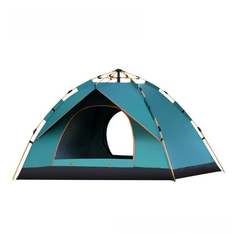 Fully Automatic Folding Outdoor Tent, Instant Setup For Camping & Beach, Double-Layer Thickened Weatherproof Tent For 3-4 People - IVOIRART.COM