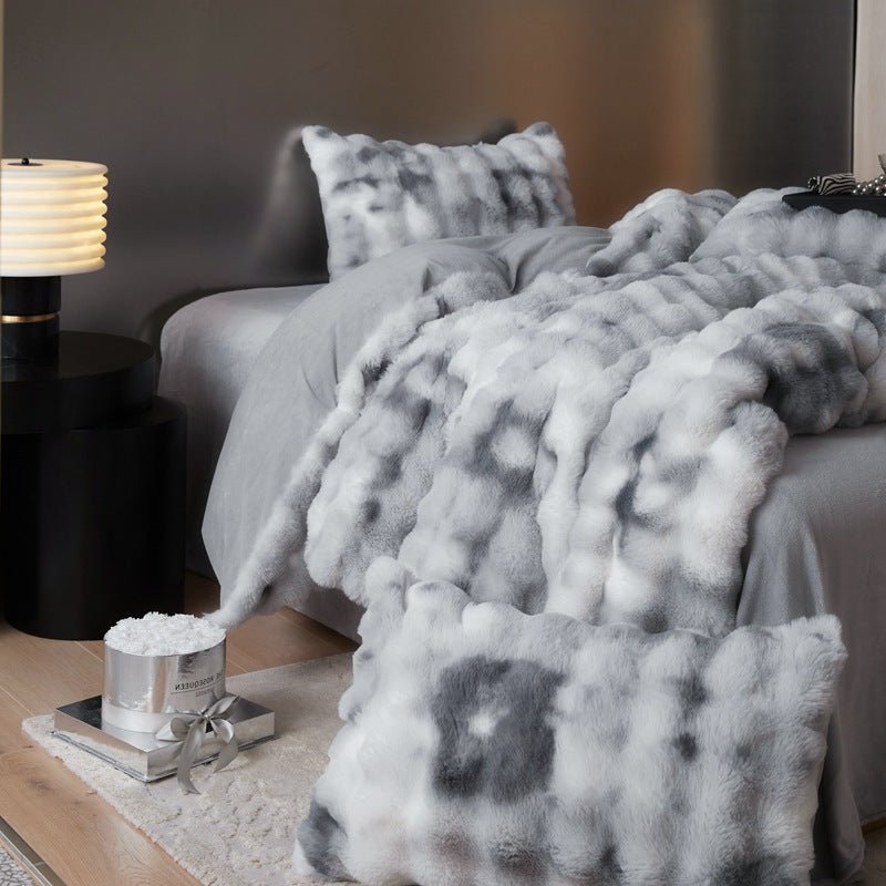 Fur Velvet Four-piece Set Fitted Sheet Set Bedding - IVOIRART.COM