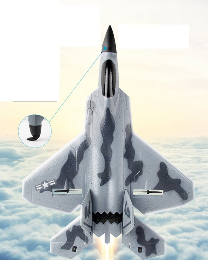 FX-822 Télécommande Planeur de Combat F22 Camouflage 2.4G 15min de Vol ultraléger - IVOIRART.COM