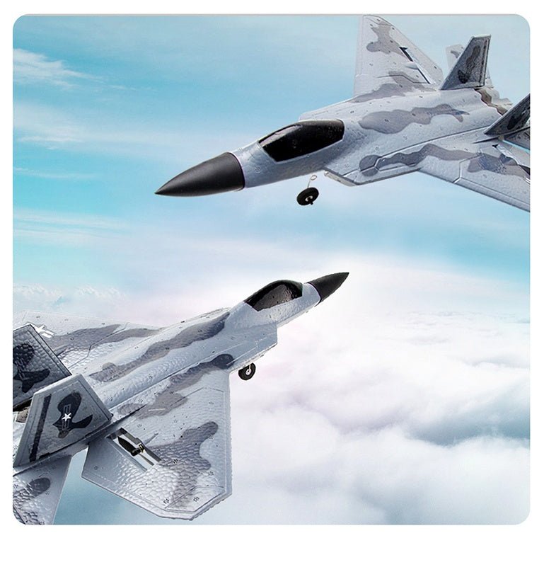 FX-822 Télécommande Planeur de Combat F22 Camouflage 2.4G 15min de Vol ultraléger - IVOIRART.COM