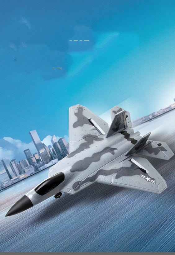 FX-822 Télécommande Planeur de Combat F22 Camouflage 2.4G 15min de Vol ultraléger - IVOIRART.COM