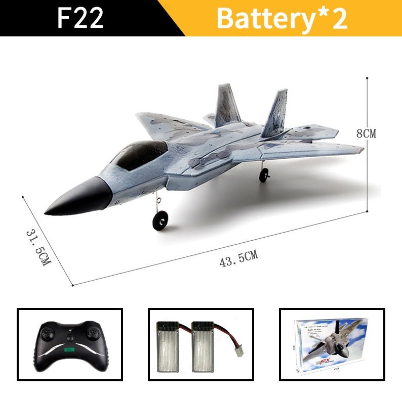 FX-822 Télécommande Planeur de Combat F22 Camouflage 2.4G 15min de Vol ultraléger - IVOIRART.COM