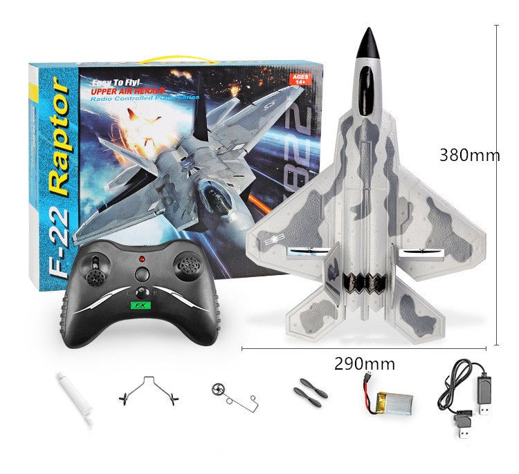 FX-822 Télécommande Planeur de Combat F22 Camouflage 2.4G 15min de Vol ultraléger - IVOIRART.COM