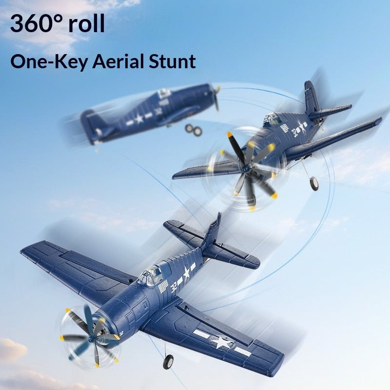 FX9503 Avion F6F Hellcat Brushless 4 canaux 360° USB Rechargeable Radiocommandés - IVOIRART.COM