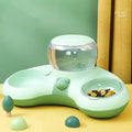 Gamelle double automatique en croissant pour eau et nourriture – 39x16x20 cm - IVOIRART.COM