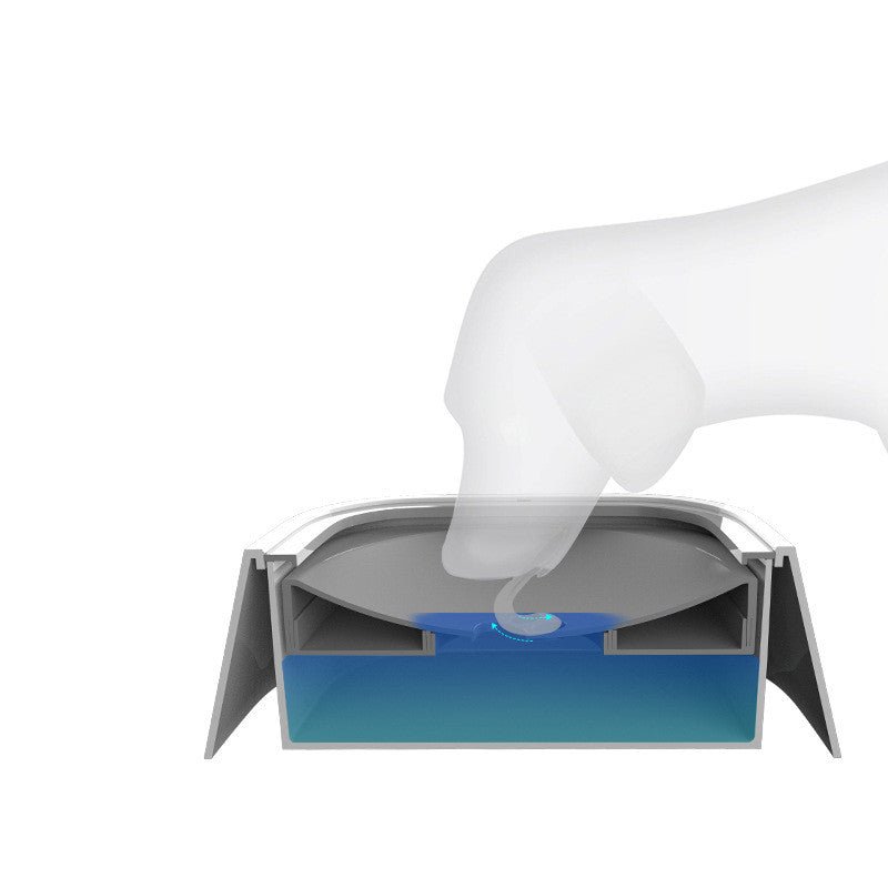 Gamelle flottante anti - débordement 1,5L pour chat et chien, distributeur d'eau lent en ABS & PP - IVOIRART.COM
